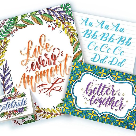 NEW Crayola Hand Lettering Marker Art Set Craft Beginner Calligraphy, Journaling - Picture 4 of 6